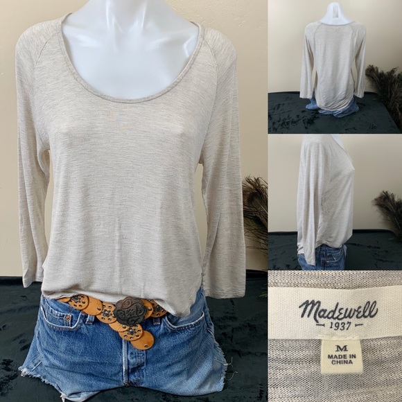 Madewell Tops - Madewell Top 3/4 Sleeve Tee Perfect Basic